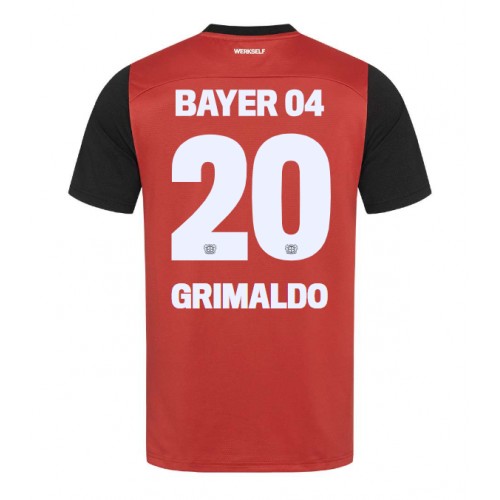 Moški Nogometni dresi Bayer Leverkusen Alejandro Grimaldo #20 Domači 2024-25 Kratek Rokav